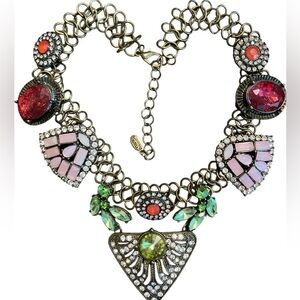 Cara Couture Art Deco Statement Necklace